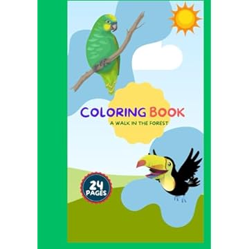Capa do livro Coloring Book for Kids: A Walk in the Forest (Portuguese Edition)