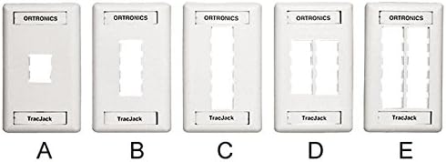 ORTRONICS OR-40300549 Ivory, 1PORT, FACEPLATE