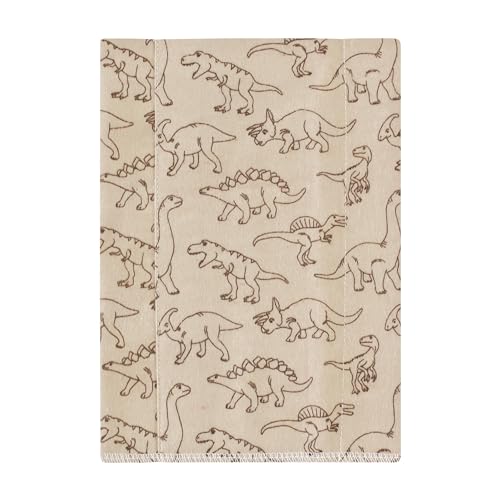 Image of Hudson Baby Unisex Baby Cotton Poly Flannel Burp Cloths, Dinosaur Adventures 4-Pack, One Size