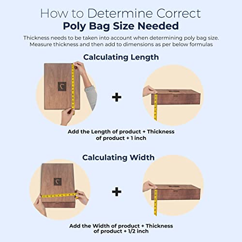 Clear Poly Bags 6X9" - 200 Pack - 6X9 Poly Bags With Suffocation Warning - Extra Strong Seal - 6X9 Poly Bag - Retail Supply Co #TOP5