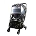 Wonder buggy Universal Stroller Weather Shield Rain Cover with Bubble,Waterproof, Windproof Protection, Travel-Friendly, Outdoor Use, Easy to Install and Remove (Black)