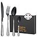 Servizio da tavola 24 pezzi per 6 persone, posate da tavola in acciaio inox specchiato, set di posate da cucina con coltello, forchetta, cucchiaio, cucchiaio da caffè, lavabile in lavastoviglie