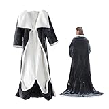 Heated Blanket - Wearable Heated Blanket with Sleeves,Heateds Robe with Foot Pockets - Flannel & Sherpa, 6 Heating Levels & Timer,Full Body Coverage for Winter (Dark Gray,with Foot Pockets)