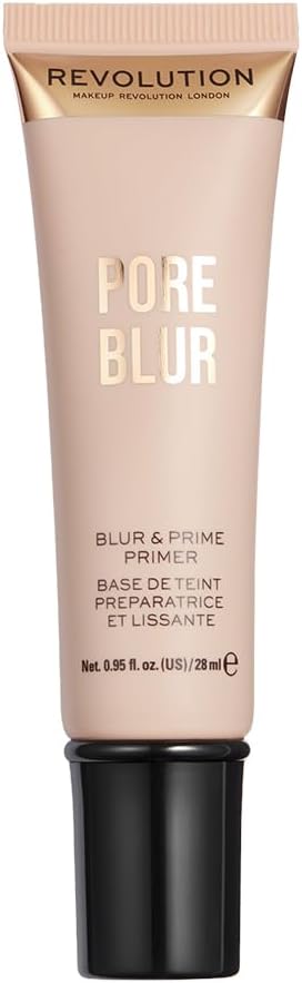 Makeup Revolution Pore Blur Primer, Pore Minimizing Face Primer with Vitamin E, Smoothing & Nourishing Formula 0.95fl.oz
