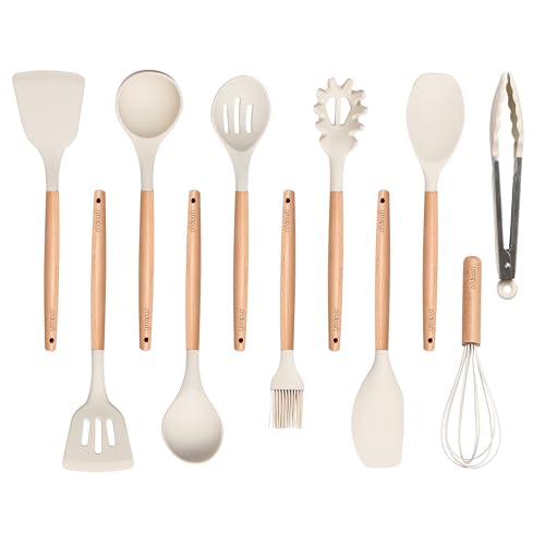 10 Best Plastic-Free Kitchen Tools Every Eco-Conscious Cook Needs 1 11-Piece Silicone Kitchen Utensils Set (Black)