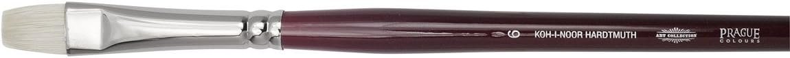 KOH-I-NOOR 9936 Bright Brush, Bristle, Silver, Size 6