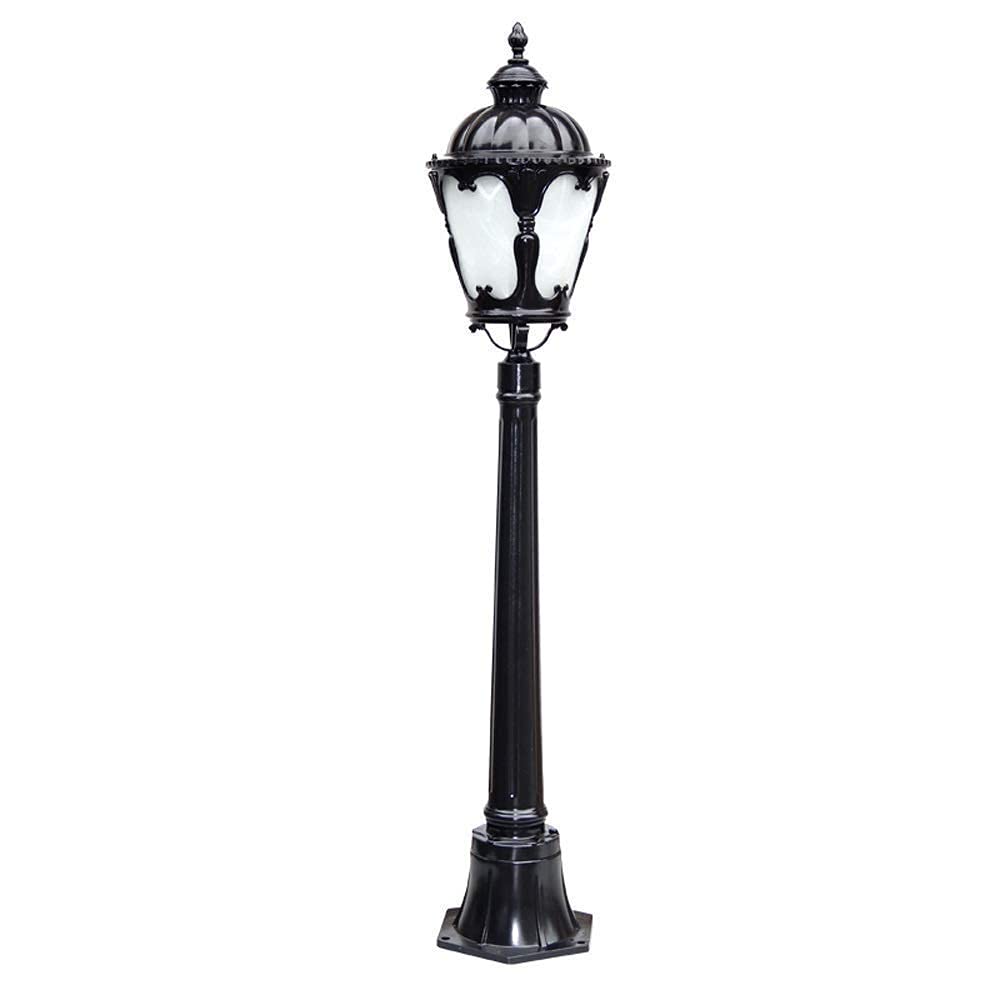 116cm europejski wysoki słup zewnętrzny trawnik słupek latarnia aluminium IP54 wodoodporny ogród dziedziniec willa ulica społeczność dekoracyjne szklana kolumna kolumna E27