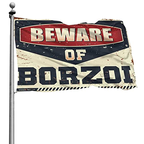 Affiches de dortoir universitaire Borzoi COTECI drapeau géant de 152x244 cm pour chambre