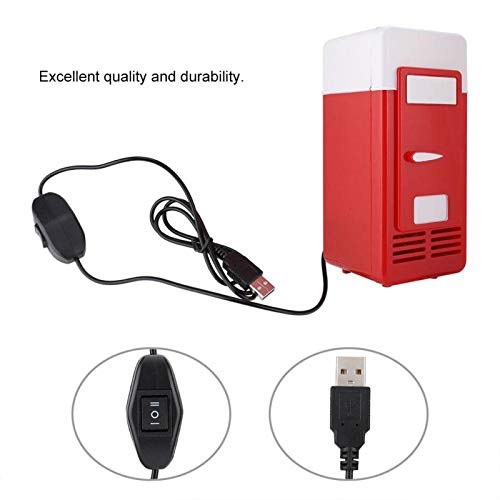 Mini latas de cerveja USB refrigerador/aquecedor de geladeira, geladeira para laptop PC carro de esc
