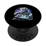 Photo Gallery space cat dj - tuta da astronauta con gatto spaziale, con disco popsockets popgrip intercambiabile Photo Gallery space cat dj - tuta da astronauta con gatto spaziale, con disco popsockets popgrip intercambiabile