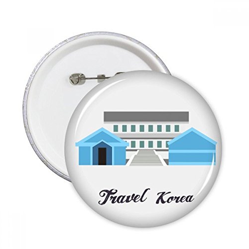 Bouton rond Corée DMZ broche vêtement décoration multicolore taille S lot de 5