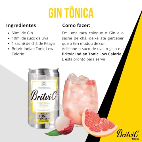 Agua Tonica Low Calorie Britvic Indian, Maguary, 220 ml