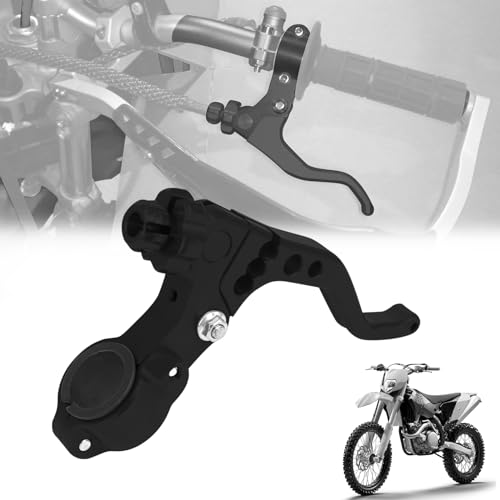 IUVWISN Palanca de embrague para acrobacias de moto de cross Palanca de embrague corta universal 22 mm 7/8 Manillar 3 velocidades ajustable para CRF KLX RMZ DRZ KX RM YZ SX EXC XC ATV Negro
