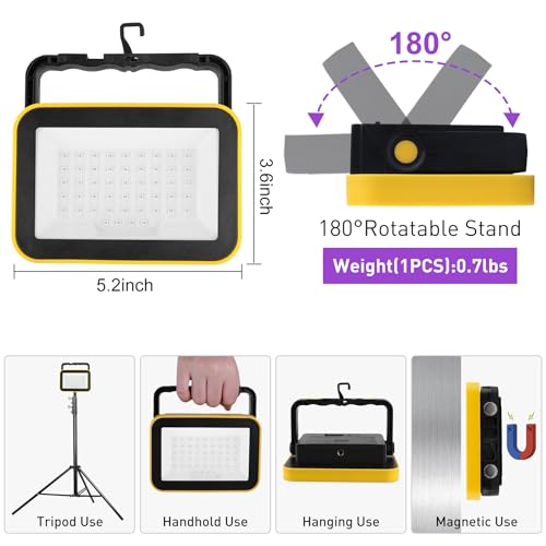 Image of Rechargeable LED Black Light, Battery Powered Portable Blacklight, 400nm LED Flood Light Black Lights, Neon Glow Party, Blacklight Catfishing, Halloween, Glow in The Dark Decoration 1 Pack