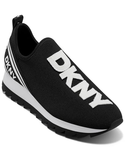 Image of DKNY Women's Abbi Knit Slip on Sneaker with Logo