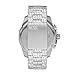 Diesel Mega Chief Stainless Steel Chronograph Men's Watch, Color: Silver (Model: DZ4636)