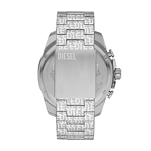 Diesel Mega Chief Stainless Steel Men's Watch with Analog or Digital Movement3