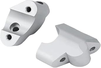 Moto Riser Clamps for Multistrada for V4S for V4 S for V4 for Pikes for Peak for Rally Handlebar Riser Height Adjustment Mount AdapterSilver