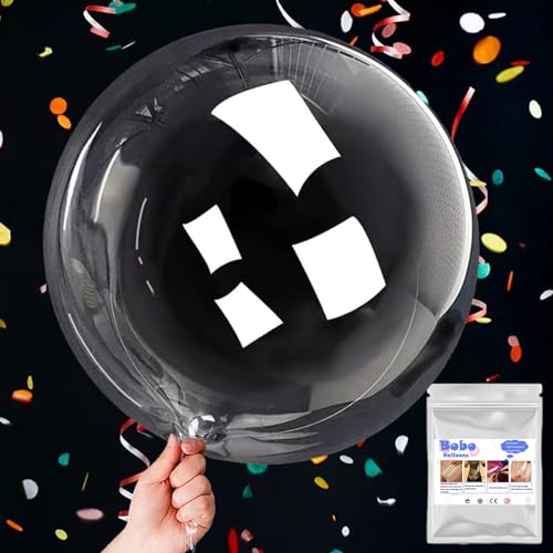 Globos transparentes Jumbo Bobo de 50 cm, 8 globos transparentes Bobo, globos transparentes de...