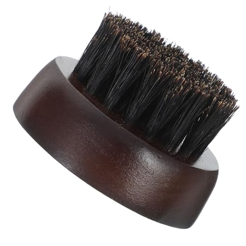 CALLARON Beard Brush for Men Soft Bristles Wooden Handle Pocket-sized Travel-friendly Grooming Tool
