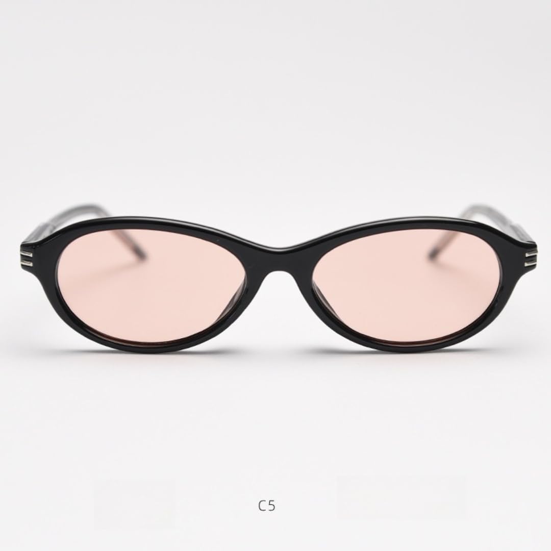 Lentes de sol polarizados para hombre y mujer, lentes ovalados pequeños de ojo de gato Uv400 Tac