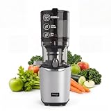 Kuvings AUTO9 | Kaltpressentsafter | Hands-Free Slow Juicer | 2L Auto-Hopper | Entsafter für Obst & Gemüse | 2-in-1 Saft & Sorbet (Matte Light Silver)