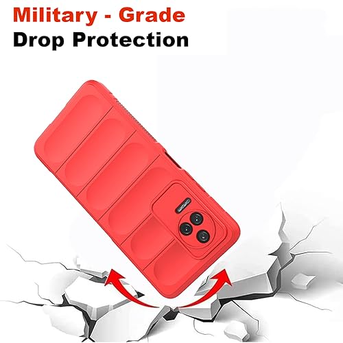 Image of amazon basics Mobile Cover for Mi Redmi K50 5G / K50 Pro 5G | Full Camera Protection | Liquid Silicon Case | Flexible Bumper Case for Mi Redmi K50 5G / K50 Pro 5G (Red)