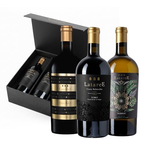 Latarce | Estuche 3 Botellas 75cl Vino Tinto Selección 2021 | Vino Verdejo Seleccion 2022 | Vino Dulce Seleccion | D.O Toro | Vino Alta Gama | Edición Limitada |
