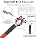 2 AWG Battery Cable with Battery Terminals, Pure Copper Wire, Automotive, Power Inverter, Welding, Golf Cart, Lawn Mower, Motorcycle (Red Wire, 4 FT (48 in), 3/8