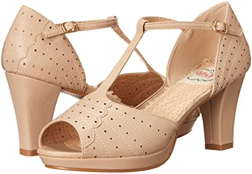 Bettie Page Women's BP303-FRANNIE Pump, Nude, 7 | Image 6