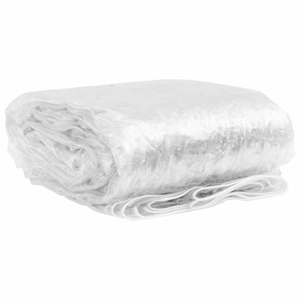 vidaXL Bâche Transparente avec œillets 1x10 m PVC