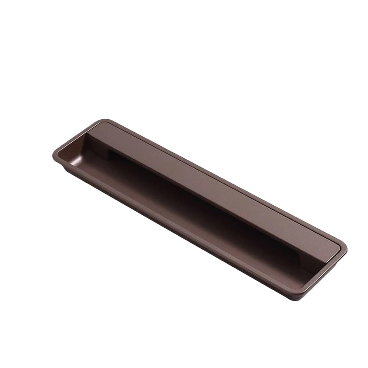 Mohuied Coffee 195Mm Recessed Handle Modern Sliding Door Concealed Handle Slotted Embedded Buckle Furniture Handles Wardrobe Push Pull Hidden(Coffee 195Mm)