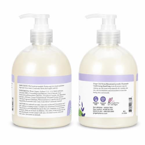Image of Ginger Lily Farms Botanicals Hand Soap, 16.9oz, Lavender Chamomile