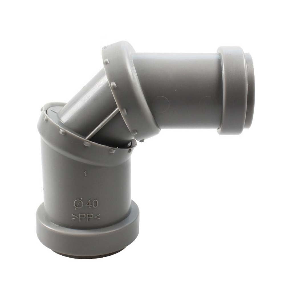 Pipe Extension Connector 40mm to 32mm Reducer PVC Sink Adapter Drain Waste Trap Pipe Extension Connector Fit for Kitchen Sinks, Baths