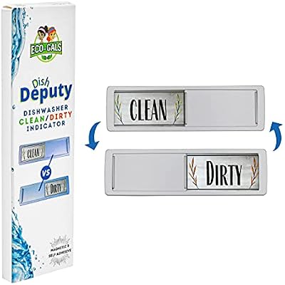 Eco-Gals Unscented Dishwashing Machine Cleaner and dishwasher clean/dirty indicator combo kit