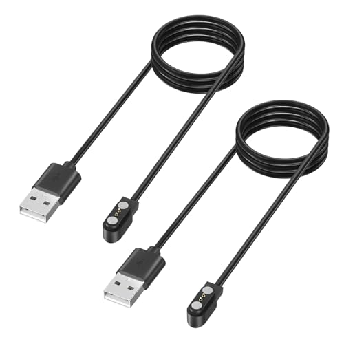 Mugust USB Charger for BIGGERFIVE Brave 2 Smart Watch Charger, Replacement USB Charging Cable 3.3 Ft Charging Cord for BIGGERFIVE BW02&BW01 Smart Watch
