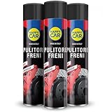 HappyCar Pulitore Freni Spray per Pulizia Auto e Moto 600ml - Detergente Professionale per...