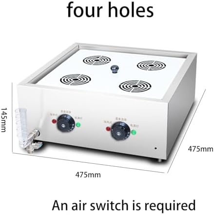 Commercial 2/4/6 Hole Stainless Steel Electric Bun Steamer - 220V Automatic Temperature Control, Rapid Heating for Fast Food Restaurants, Restaurant Equipment