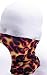 12-in-1 Headband [Fire] - Versatile Sports Headwear - Wear it as a Neck Gaiter, Bandana, Balaclava, Helmet Liner, Mask & More. Constructed with High Performance Moisture Wicking Microfiber. Perfect for Athletic and Casual Wear. 100% Satisfaction Money-Back Guarantee. (Black)