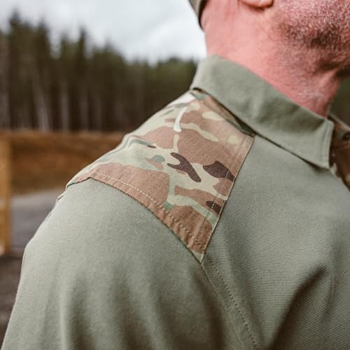 VIKTOS Men's Range Trainer Coolmax Durable Lightweight Breathable Snap Collar Short Sleeve Hunting Shooting Stretch Polo Top4