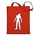 Kiwistar Zombie White Tragetasche Baumwolltasche Stoffbeutel Umhängetasche Langer Henkel
