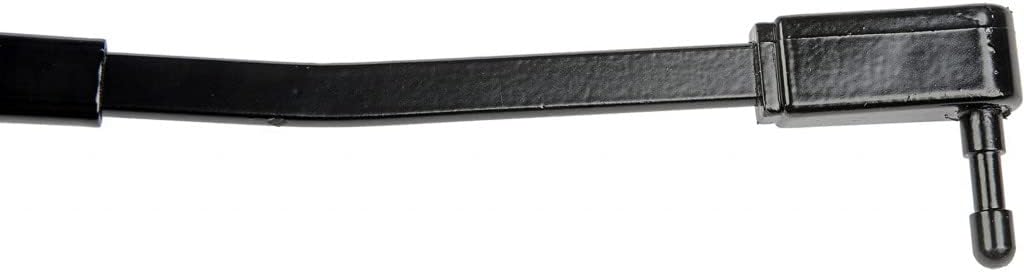 KarParts360 For Jeep Wrangler 1990 91 92 93 94 1995 Wiper Arm | Steel | Matte Black | Pin End Type | Spine/Flange Nut | 11.75 Inches Length | Replacement For 56030012