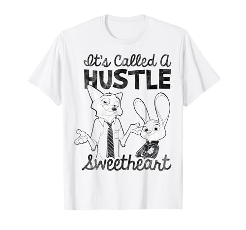 Disney Zootopia Nick & Judy It's Called A Hustle Sweetheart T-Shirt