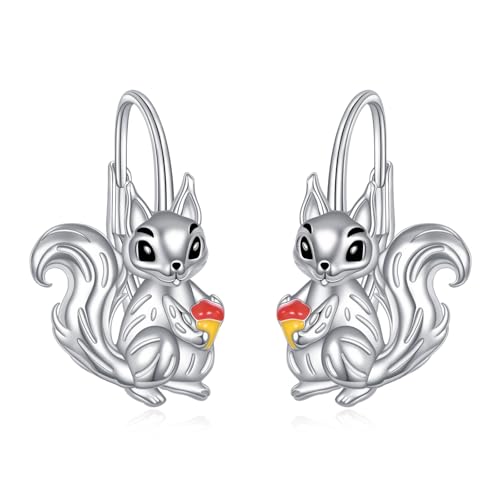 Boucles d'oreilles dormeuses en argent hypoallergénique motif fleur