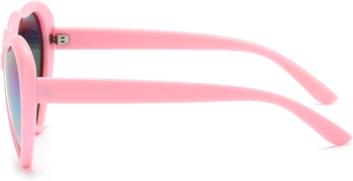 NIDOVIX Polarized Heart Shaped Sunglasses for Women Lovely Vintage Retro Fashion Heart Sun Glasses UV400 Protection Lens - Image 4