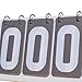 Aymzbd Sports Scoreboard, Flip Score Board, Compact 4 Digits Score Keeper, Table Score Flipper for Tennis Baseball Badminton Soccer, Gray