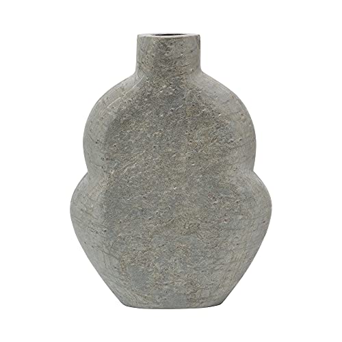 Bloomingville Slate Flower Home Decor Vase, Grey