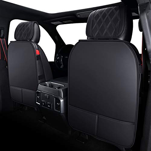 Aierxuan Car Seat Covers Full Set With Waterproof Leather, Automotive Vehicle Cushion Cover For Cars Suv Pick-Up Truck Fit For 2009 To 2023 Ford F150 Carhartt And 2017 To 2023 F250 F350 F450(Black) #TOP1