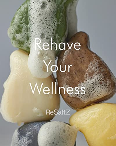 Resaltz Salt Ritual Facial Cleansing Gua Sha Soap Bar With Vegan Premium Natural Oils, Korean Origin Herbs | Guasha Shaped Facial Massager | Gentle Pore Cleansing & Hydrating For All Skin Type, 3.9Oz. #TOP7