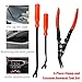 SHMZK 3 PCS Auto Clip Pliers Set and Fastener Remover, Car Trim Removal Tool Pry Tool Kit with Storage Bag, Door Panel Upholstery Fastener Rivet Remover Kit, Car Accessories (Red)